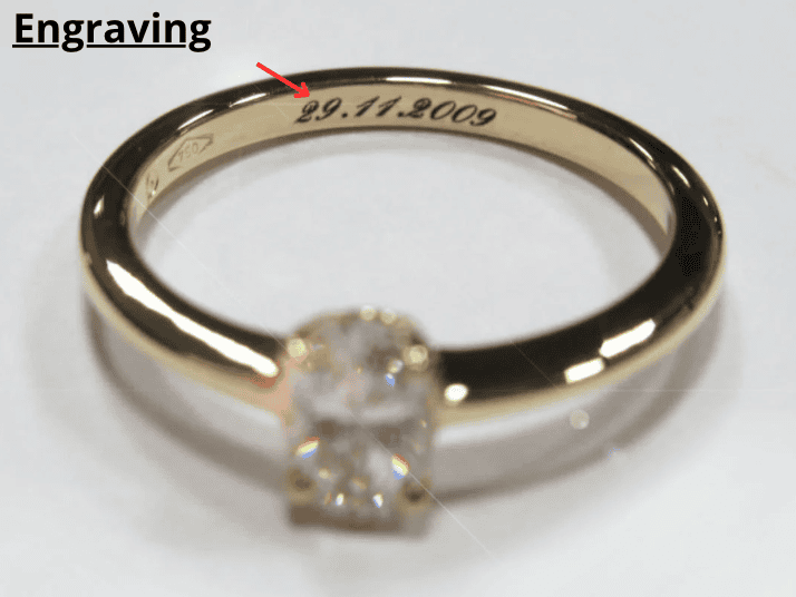 Engagement ring engraving